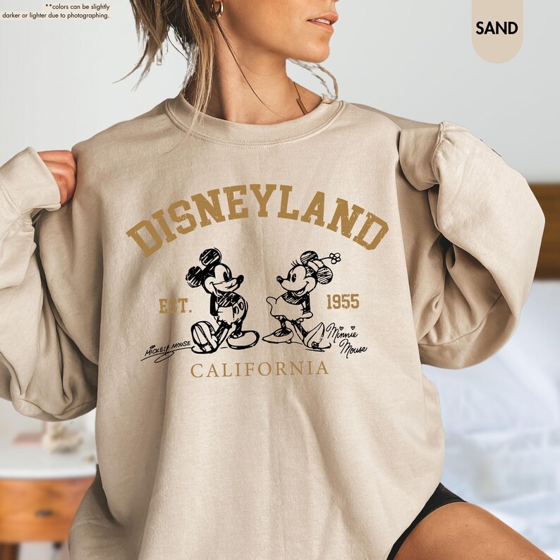 Disneyland Vacation Sweatshirt, Disney Mickey Minnie Gift, Disney Lover Hoodie, Family Trip Gift, Funny Girls Sweatshirt, Cute Couple Hoodie image 15