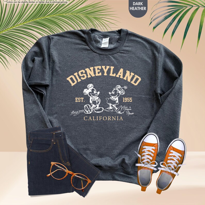 Disneyland Vacation Sweatshirt, Disney Mickey Minnie Gift, Disney Lover Hoodie, Family Trip Gift, Funny Girls Sweatshirt, Cute Couple Hoodie image 10