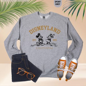 Disneyland Vacation Sweatshirt, Disney Mickey Minnie Gift, Disney Lover Hoodie, Family Trip Gift, Funny Girls Sweatshirt, Cute Couple Hoodie image 9