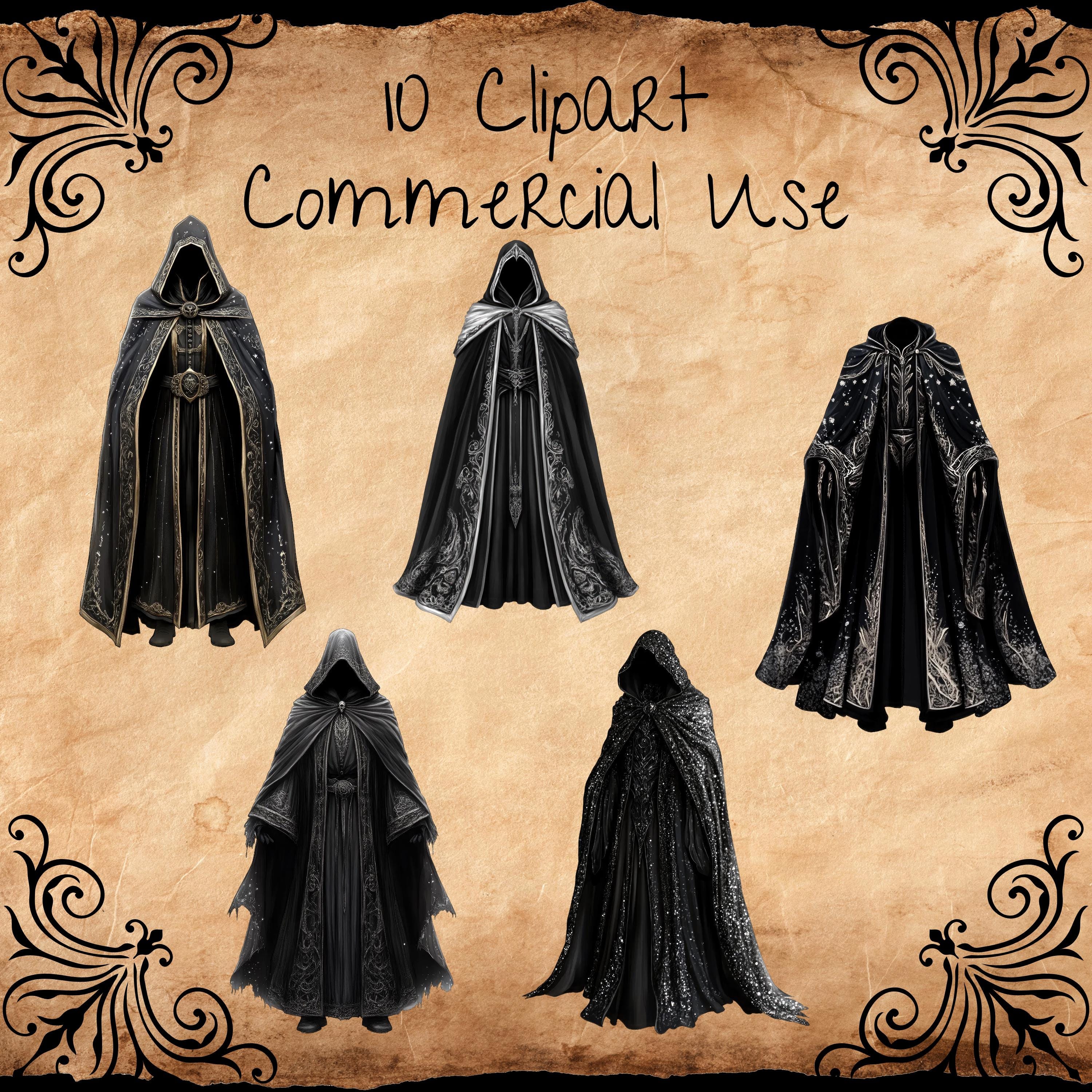Rpg Robes Icon Wizard Robe Clipart: Fantasy RPG Clip Art (commercial Use) Fan37 - Etsy ...