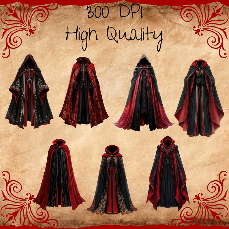 Rpg Robes Icon Wizard Robe Clipart: Medieval Fantasy RPG, Commercial Use (digital ...