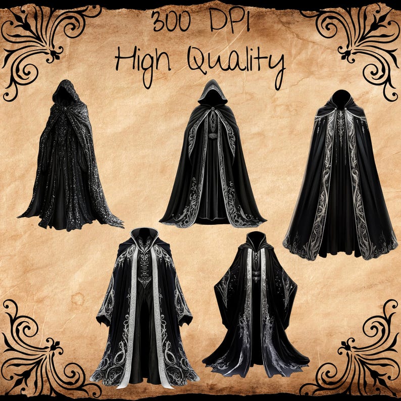 Rpg Robes Icon Wizard Robe Clipart: Fantasy RPG Clip Art (commercial Use) Fan37 - Etsy ...