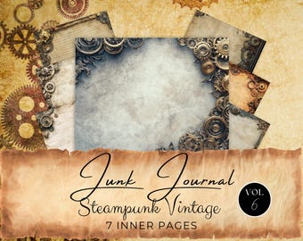 Steampunk Junk Journal Pages: Victorian Industrial Ephemera (Digital Download) gv37