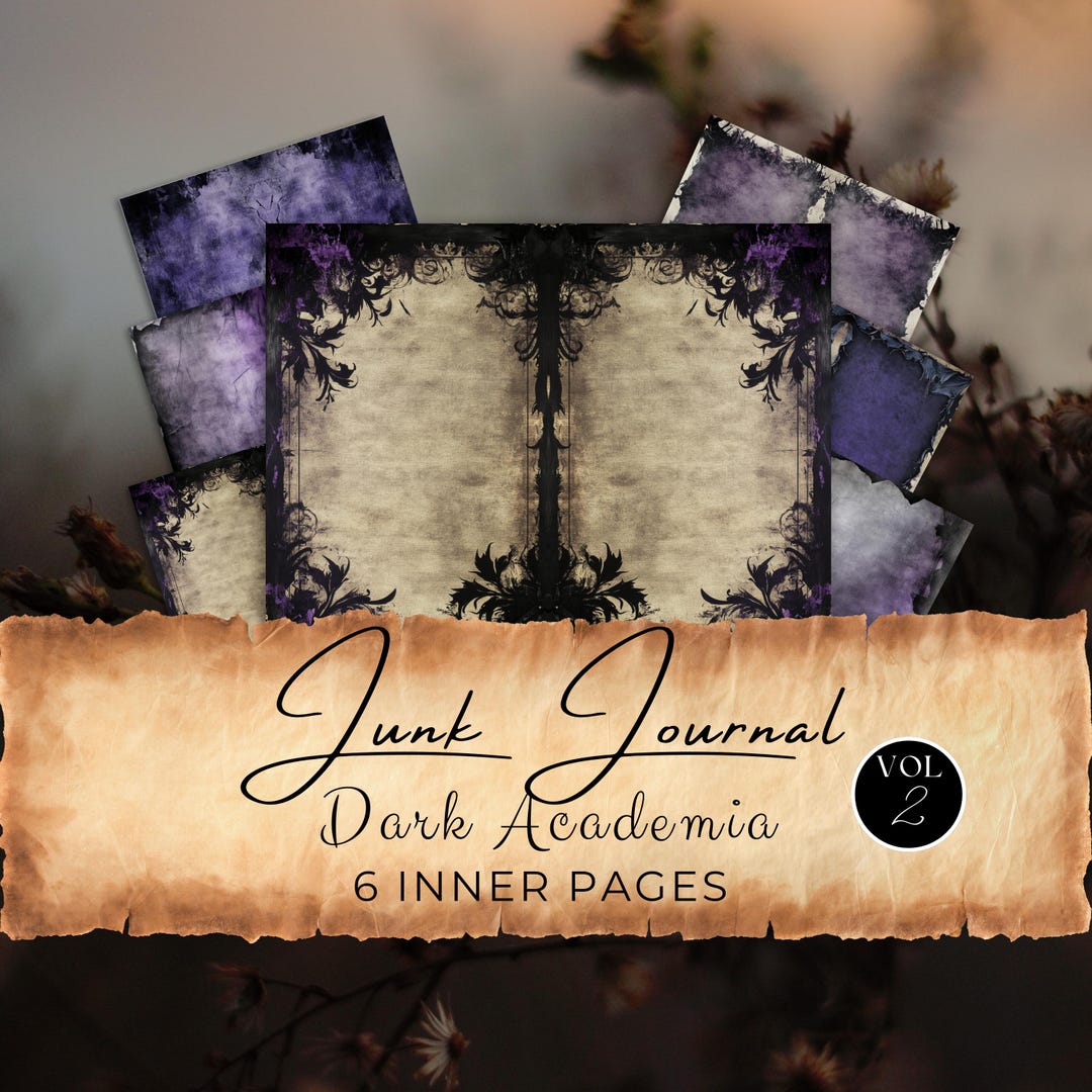 Dark Academia Junk Journal Printable: Gothic Grimoire Pages (vol 2 ...