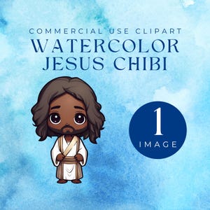 Cute Clipart Jesus For Kids | Biblical Characters | Commercial Use | Transparent PNG | Bible Class Study, Sunday School | Instant Download