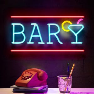 Personalized Home Bar Neon Sign, Custom Name Bar Neon Sign, Neon Sign Gifts, Neon Sign for Dad, Christmas Gift Neon, Man Cave, Bar Sign