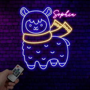 Custom Sheep Neon Sign, LED Sheep Animal Light, Animal Lover Wall Art, Personalized Sheep Room Decor, Gifts for Kids, Home Wall Decor