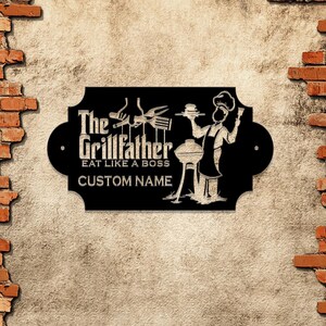 Custom Grill Master LED Metal Sign: Perfect BBQ, Bar, Outdoor Kitchen, Patio Decor. Ideal Gift for Grill Enthusiasts and BBQ Lovers