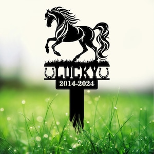 Gepersonaliseerde gedenkplaat paard - aangepaste markering huisdier, sympathie- en herdenkingsbord. Ideaal voor het eren van dierbare herinneringen.