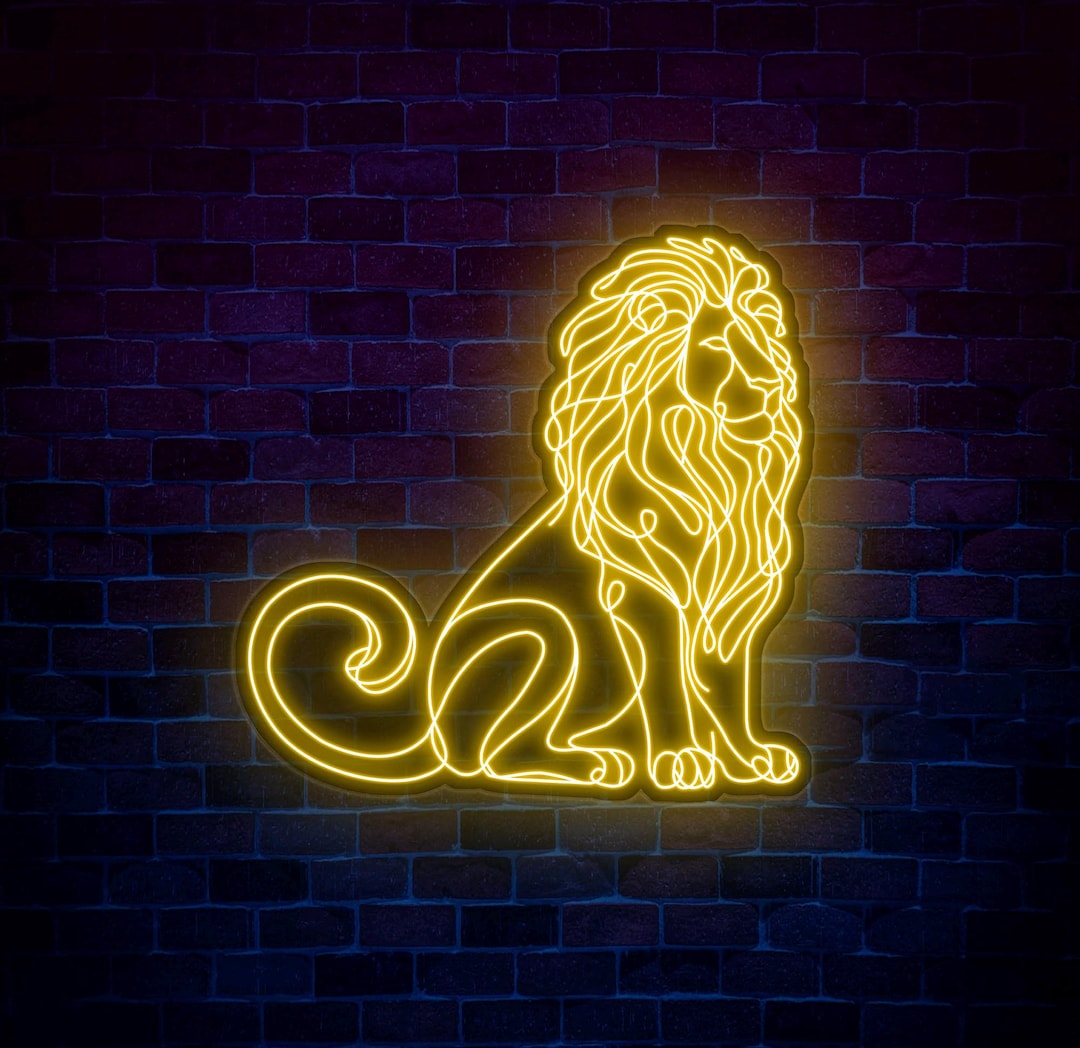 Custom Tiger LED Neon Sign - Wall Decor for Living Room, Neon Light Art ...