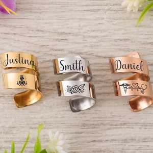 Stethoscope ID Tag, Stethoscope ID Ring, Stethoscope Charm, Personalized Stethoscope Name Tag, Nurse Graduation Gift,Gift for Doctor