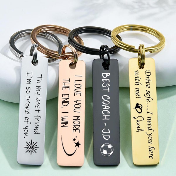 Personalized Keychain - Etsy
