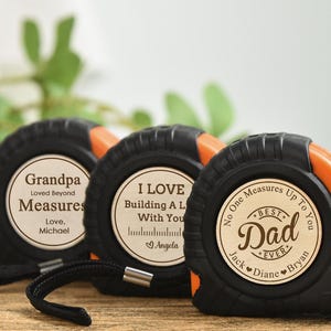 Personalized Tape Measure Gift for Dad, Custom Tape Measure Birthday Gift for Dad, Engraved Tae Measure Grandpa Gift, Dad Tape Measurep