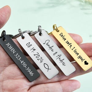 Stainless Steel KeychainDrive ustom Engraved Key Chain Personalized Gifts for Her Best Friend Gifts Birthday Gift Boyfriend Christmas Gift