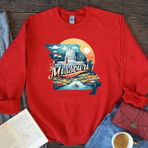 Missouri State Sweatshirt, Missouri Map T-shirt, State Hoodie, Missouri Souvenir, Missouri Trip Gift, Missouri Shirt, Missouri Lover Tee