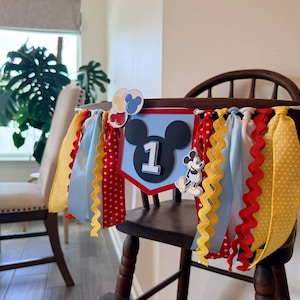 Mickey Mouse Clubhouse Inspired Highchair Banner image 3