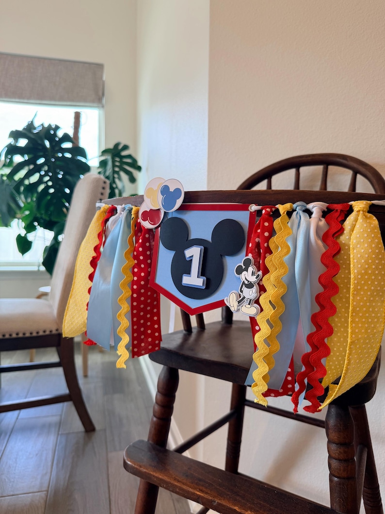 Mickey Mouse Clubhouse Inspired Highchair Banner image 3