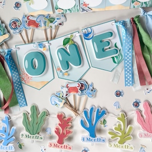 Ocean First Birthday Party Decor: Under The Sea Collection