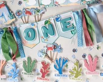 Ocean First Birthday Party Decor: Under The Sea-collectie