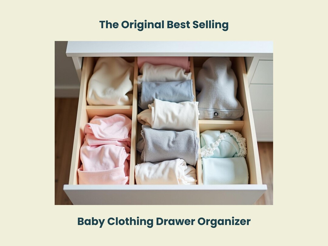 Baby Clothing Drawer Organizer | Custom Lengths to Fit Your Drawer Size ...