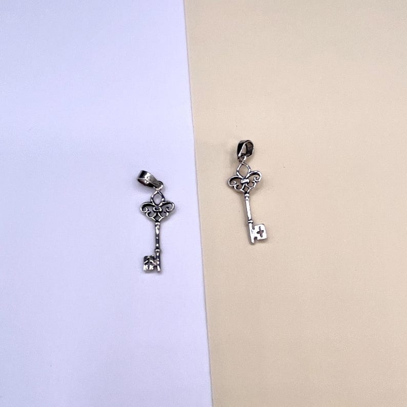 Filigree Key Rack Sterling Silver Filigree Key Pendant - Antique Style Charm - Etsy