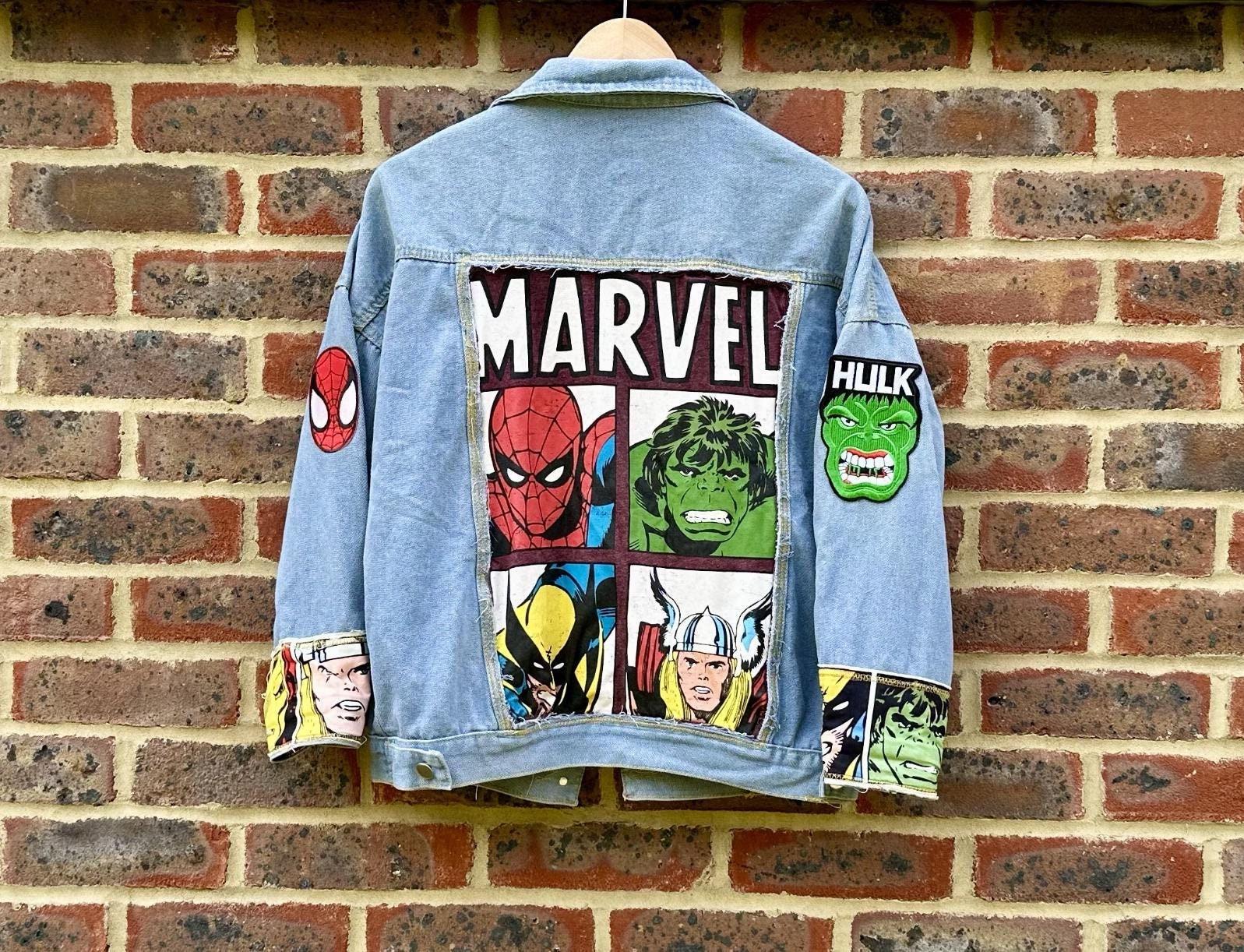 Avengers jean jacket Etsy France