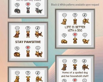 Stardew Valley Dog Quotes Cross Stitch Pattern: Funny Home Decor (Digital Download)