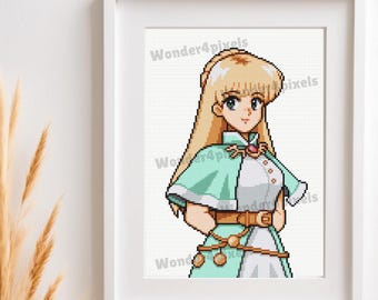 Fields of Mistria Cross Stitch Pattern - Juniper Villager Portrait