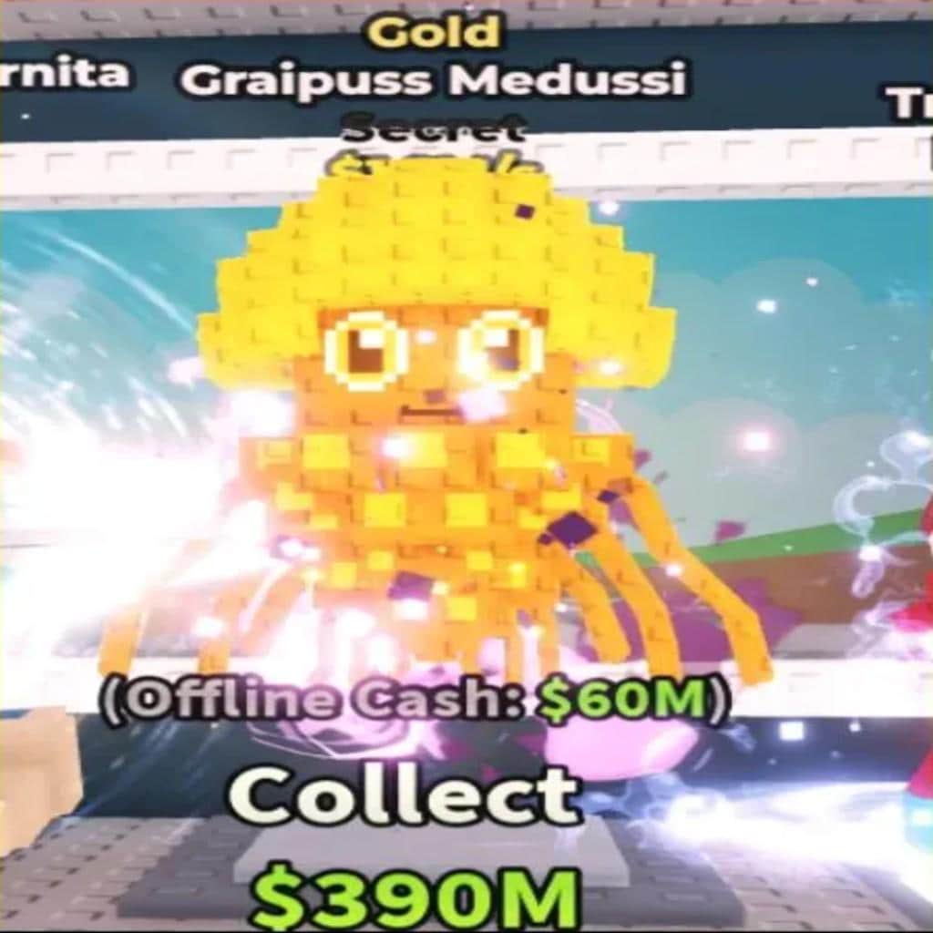 Steal A Brainrot Secret Gold Graipuss Medussi