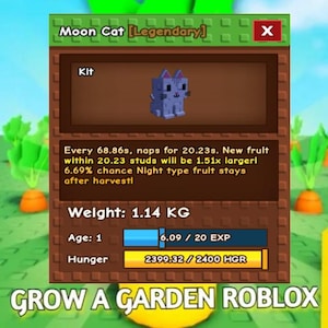 Grow A Garden Moon Cat Pet