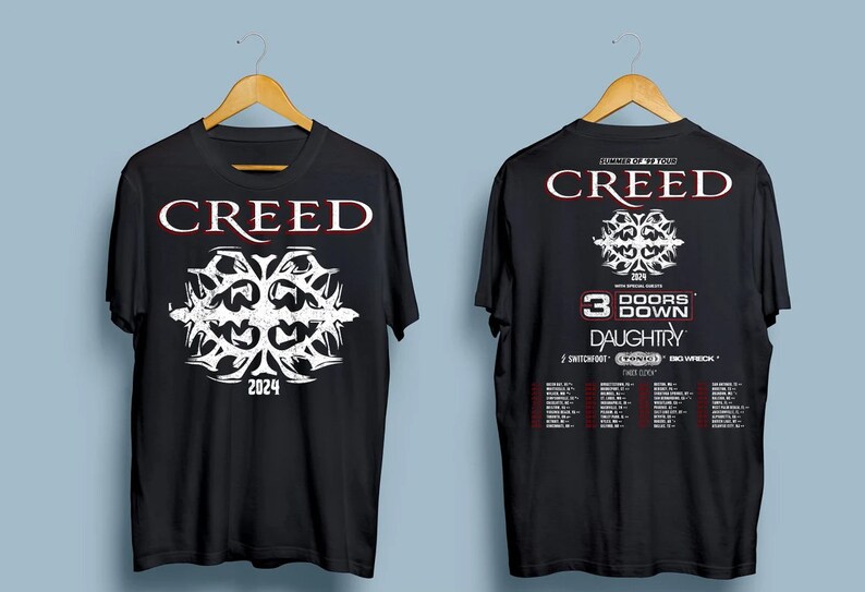 Creed 2024 Tour Summer of 99 Tour 2024 Unisex Shirt Etsy UK