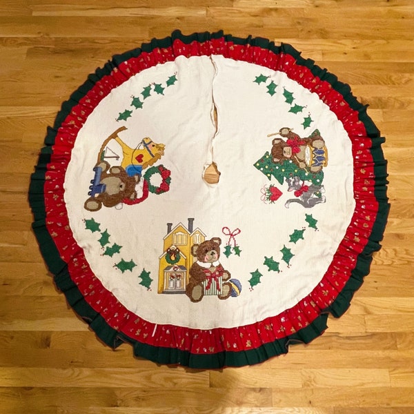 Cross Stitch Tree Skirt Etsy
