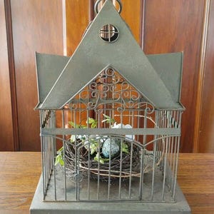 Victorian Style Decorative Bird Cage, Great For Plants Or Candles 12x&quot;10x&quot;16&quot;