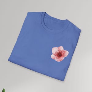 Delaware State Flower Peach Blossom Tshirt, Peach Blossom Graphic Tee, Floral Shirt, Botanical Nature Lover Gift