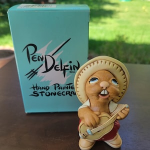 Brand New in Box Pendelfin Rocky – Red, Hand Painted Stonecraft Made in England 1953