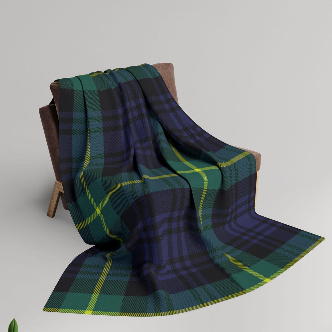 Scots Print Blanket - Adair Tartan Crest Blanket To My Wife Style, Gift From Scottish Husband