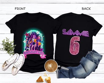 Custom Huntrix Birthday Girl Shirt, Custom It's My Huntrix Birthday Shirt, Personalized Kpop Demon Hunter Birthday Tee, Gift for Huntrix fan