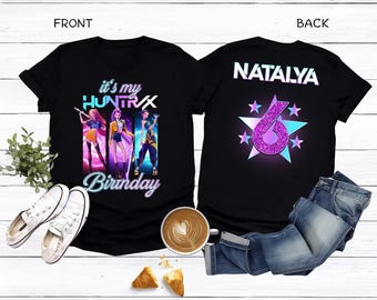 Custom Huntrix Birthday Girl Shirt, Custom It's My Huntrix Birthday Shirt, Personalized Kpop Demon Hunter Birthday Tee, Gift for Huntrix fan