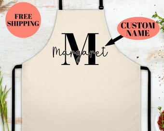 Custom Name Apron: Personalized Cooking, Florist, or Garden Gifts