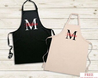 Custom Name Apron: Personalized Cooking, Florist, or Garden Gifts