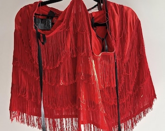 silk fringe skirt ann demeulemeester one size fits most NotThatSexy unworn archive belts with belt loops