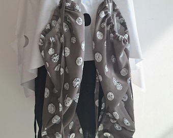 puffy sleeves with cufflinks from RAF SIMONS made with diamond printed old stock Dries van Noten fabric adjustable with long belt
