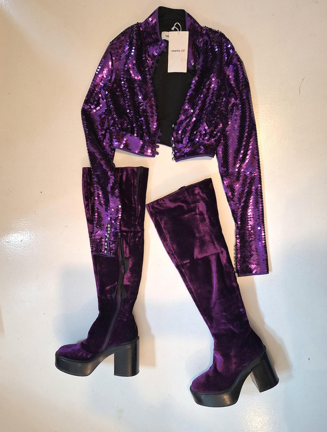 Fluwelen vintage leer maat 39 /40 Vandevorst klassieke