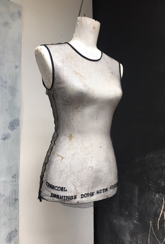 ann demeulemeester black dress set vintage runway