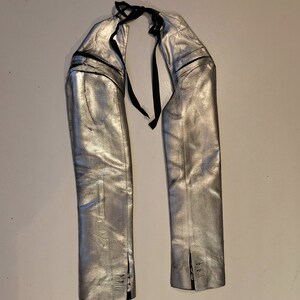 old stock sleeves margiela lined silver coating NotThatSexy black wool nwt bolero MM6 zdjęcie 7