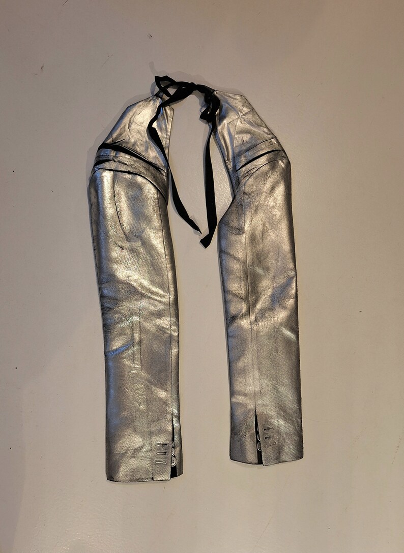 old stock sleeves margiela lined silver coating NotThatSexy black wool nwt bolero MM6 zdjęcie 7