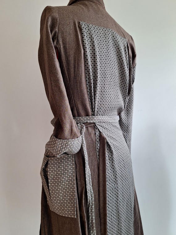 NotThatSexy button down dress upcycled with dries… - image 8