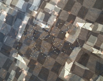 NotThatSexy eco fabric customized cotton silk  + canvas original design art print exclusive chess board dildo combined sheer embroidery