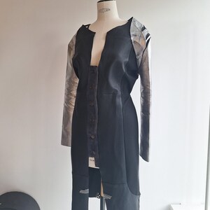 old stock sleeves margiela lined silver coating NotThatSexy black wool nwt bolero MM6 zdjęcie 2