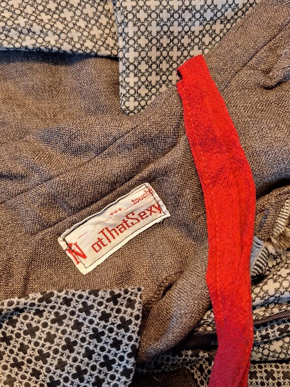 NotThatSexy button down dress upcycled with dries… - image 14